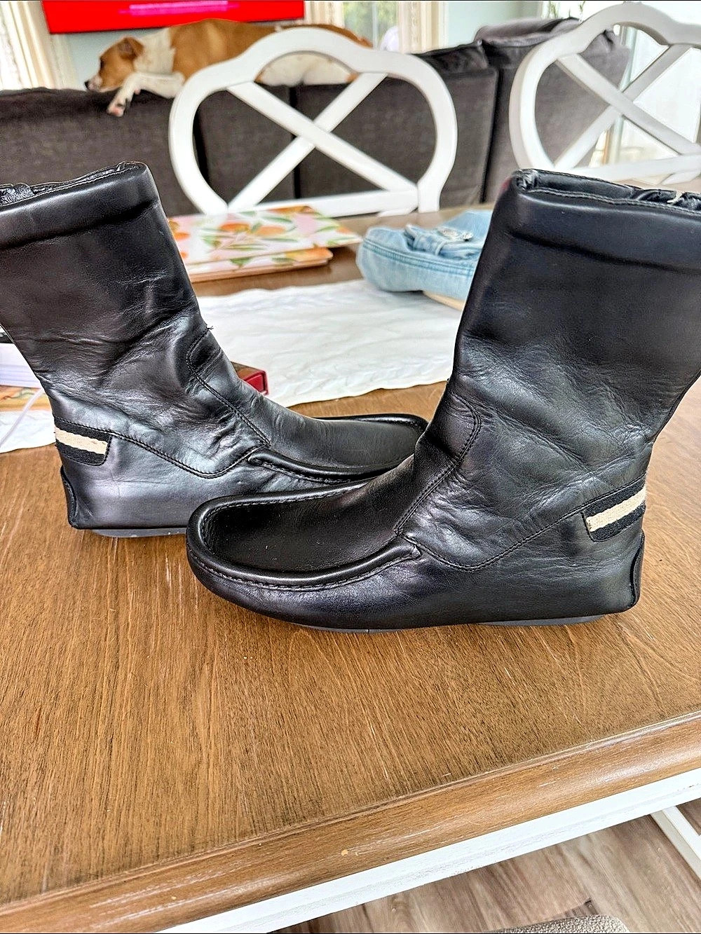 Gucci Black Leather Boots EU 37 vintage Gucci leather mid-calf boots zip